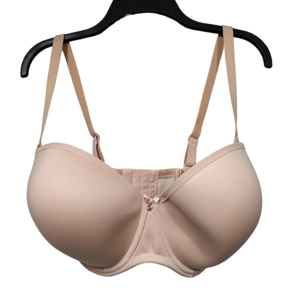 34K ELOMI Smoothing Strapless Bra Detachable Straps Beige EL4300SAH
